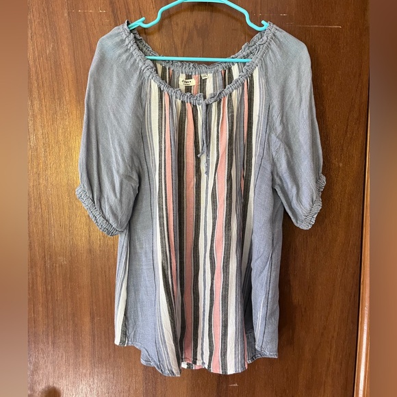 Anthropologie Tops - Dylan linen gauze blouse XS